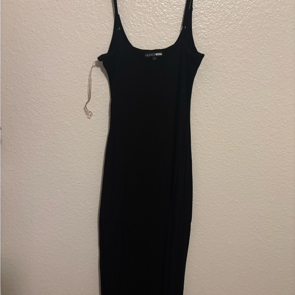 Fashion Nova Black Maxi Dress